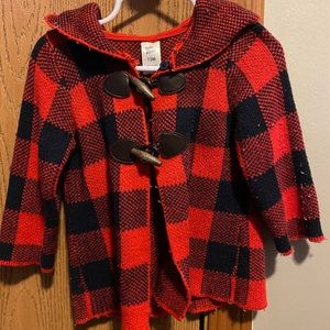 Infant Buffalo plaid coat